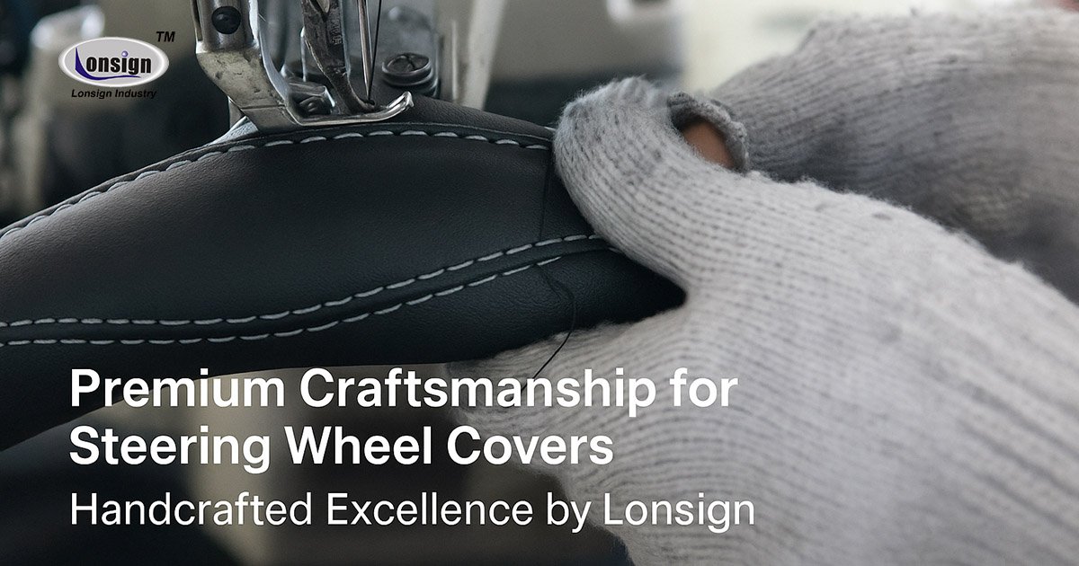 Premium Craftsmanship Steering Wheel Cover by Lonsign