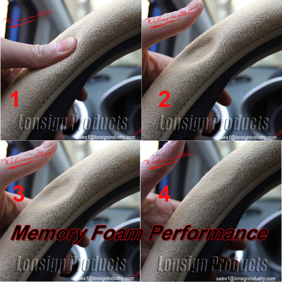 how to shrink steering wheel cover step-by-step (slow rebound memory foam demo)