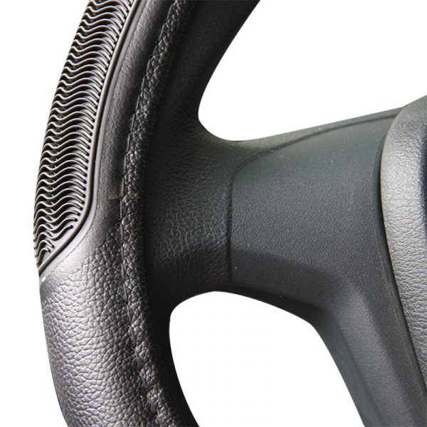 Close-up PVC wave texture steering wheel cover