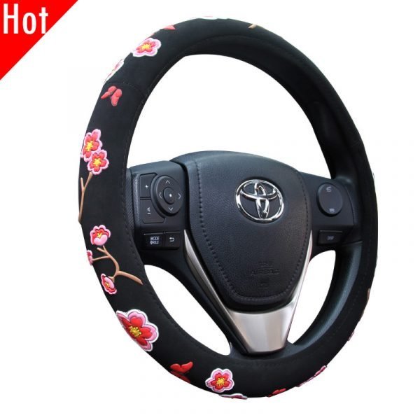 Girl Floral Steering Wheel Cover