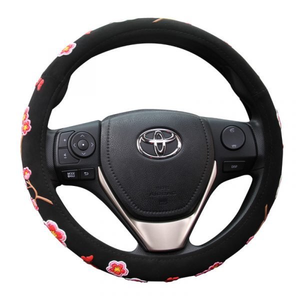Girl Floral Steering Wheel Cover - Image 2