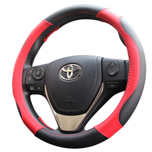 Leatherette Auto Steering Wheel Cover - Image 2