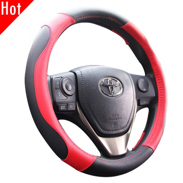 Leatherette Auto Steering Wheel Cover