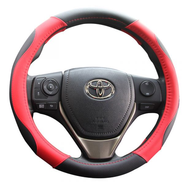Leatherette Auto Steering Wheel Cover - Image 3