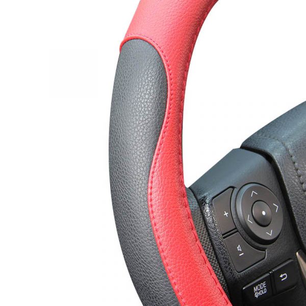 Leatherette Auto Steering Wheel Cover - Image 4