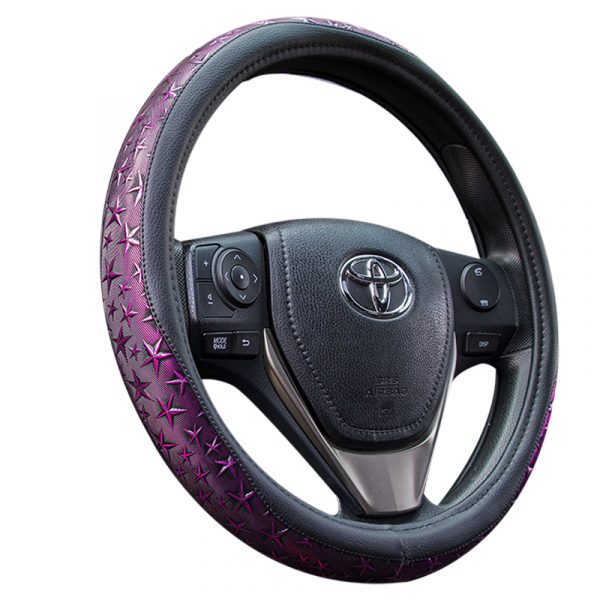 Metallic Star Steering Wheel Cover