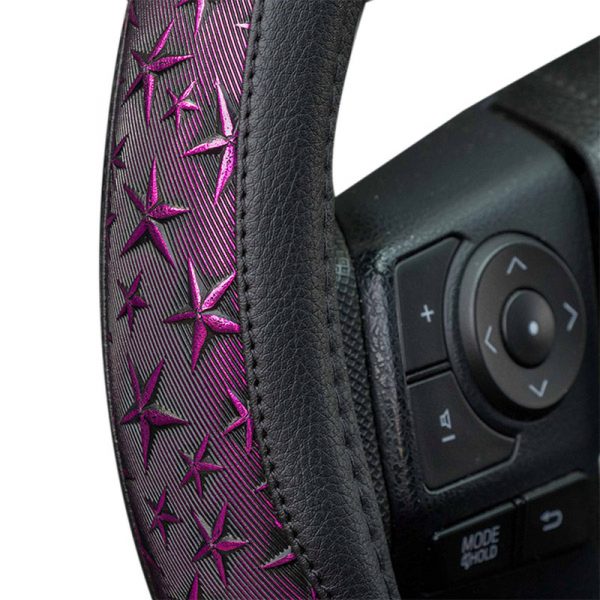Metallic Star Steering Wheel Cover - Image 2