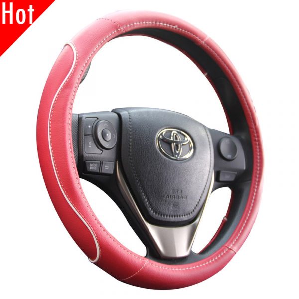 Red Car Steering Wheel Cover