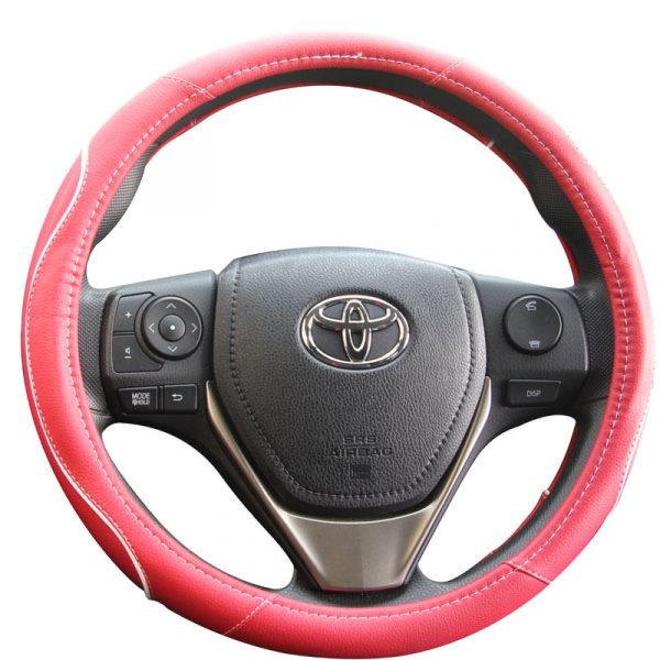 Red Car Steering Wheel Cover - Image 2