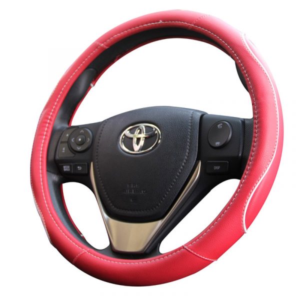 Red Car Steering Wheel Cover - Image 3