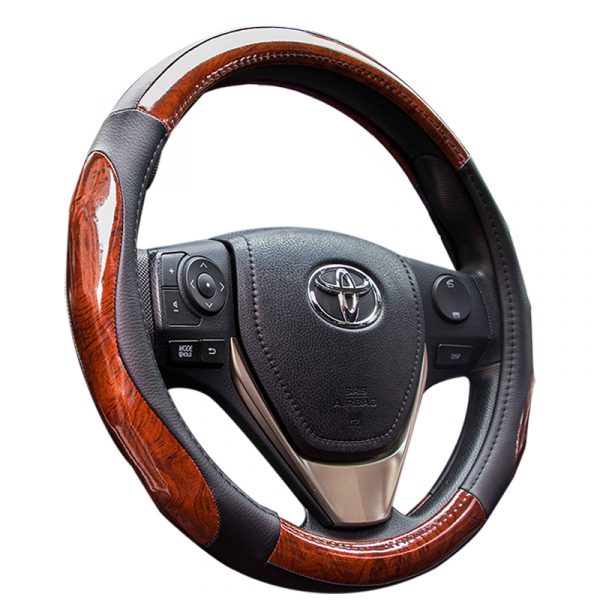 Wooden Grip Steering Wheel Cover 80533 (1)