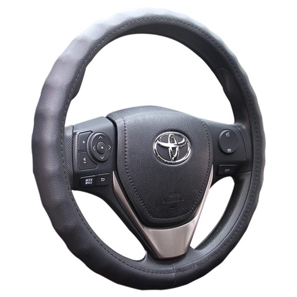 Anti-slip steering wheel cover PU leather universal fit