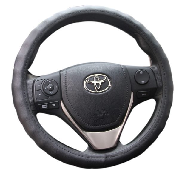 Universal black anti-slip car steering wheel protector