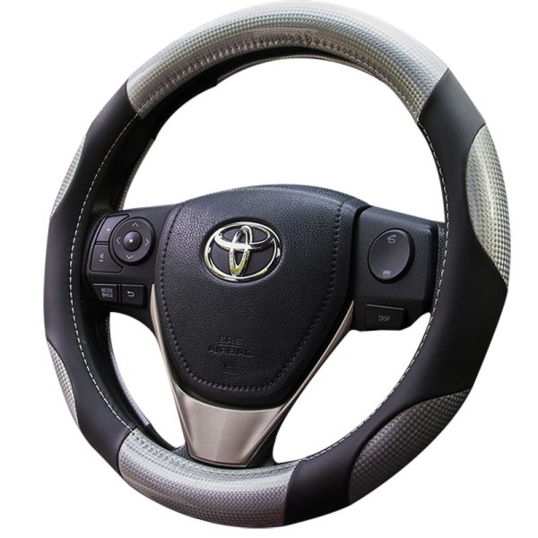 Sport style carbon fiber steering wheel cover for cars