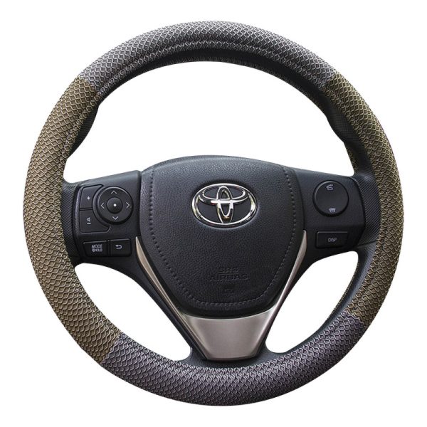 Universal mesh cooling steering wheel cover with anti-slip grip
