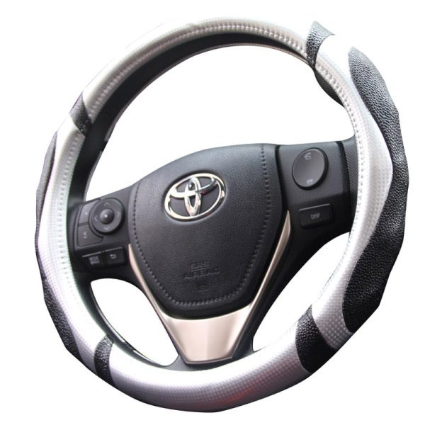 Textured non slip carbon fiber wheel cover