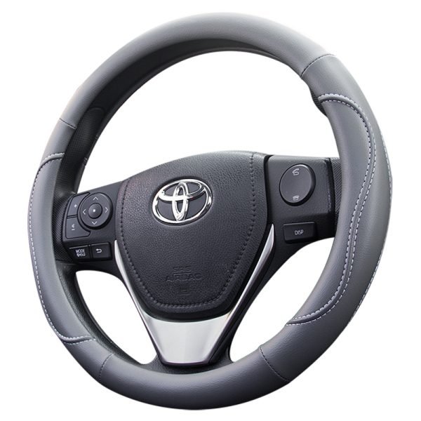 PU Leather Steering Wheel Cover Front View