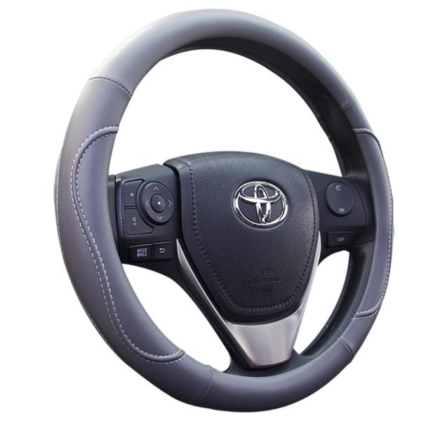 PU Leather Steering Wheel Cover Side View