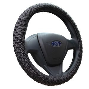 Shrink soft steering wheel cover with wrinkle texture design