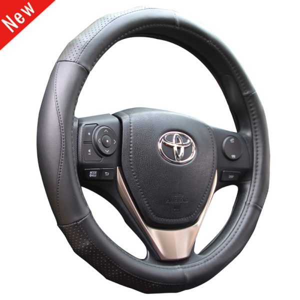 Sport car steering wheel cover with anti-slip grip
