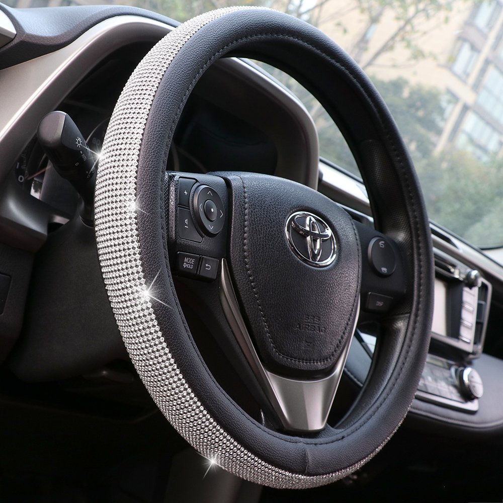 Diamond Bling Steering Wheel Cover with Rhinestones