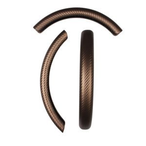 Brown Carbon Fiber Steering Wheel Grip segment with PC core