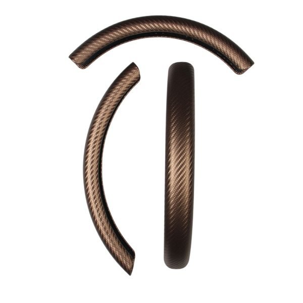 Brown Carbon Fiber Steering Wheel Grip segment with PC core