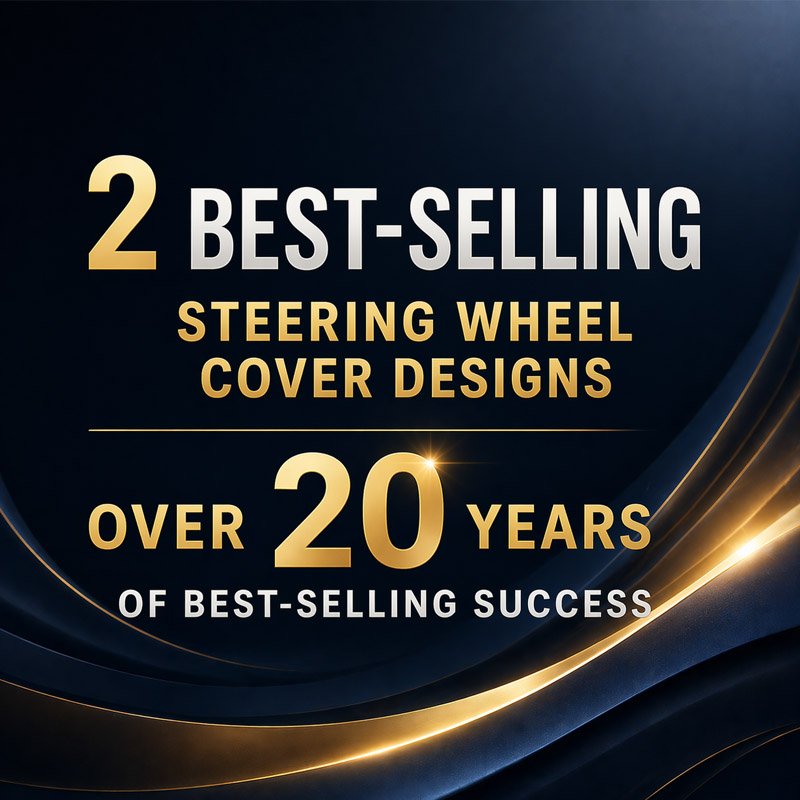 best-selling steering wheel cover designs for over 20 years with premium abstract background