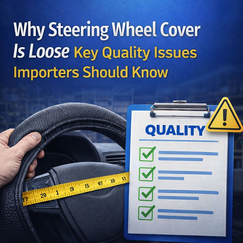 steering wheel cover loose caused by size measurement and quality control issues in bulk production