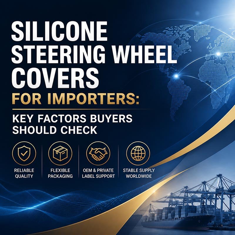 Silicone steering wheel covers for importers with OEM and global supply support