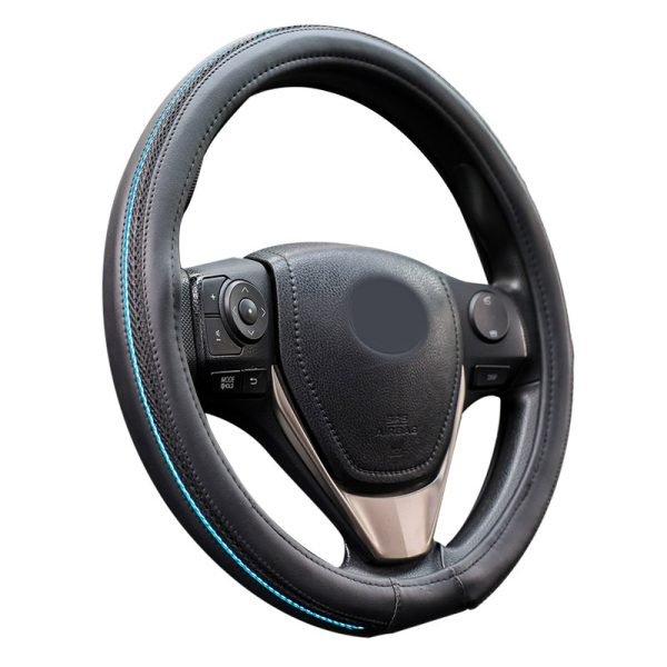 color-changing LED steering wheel cover installed on a steering wheel